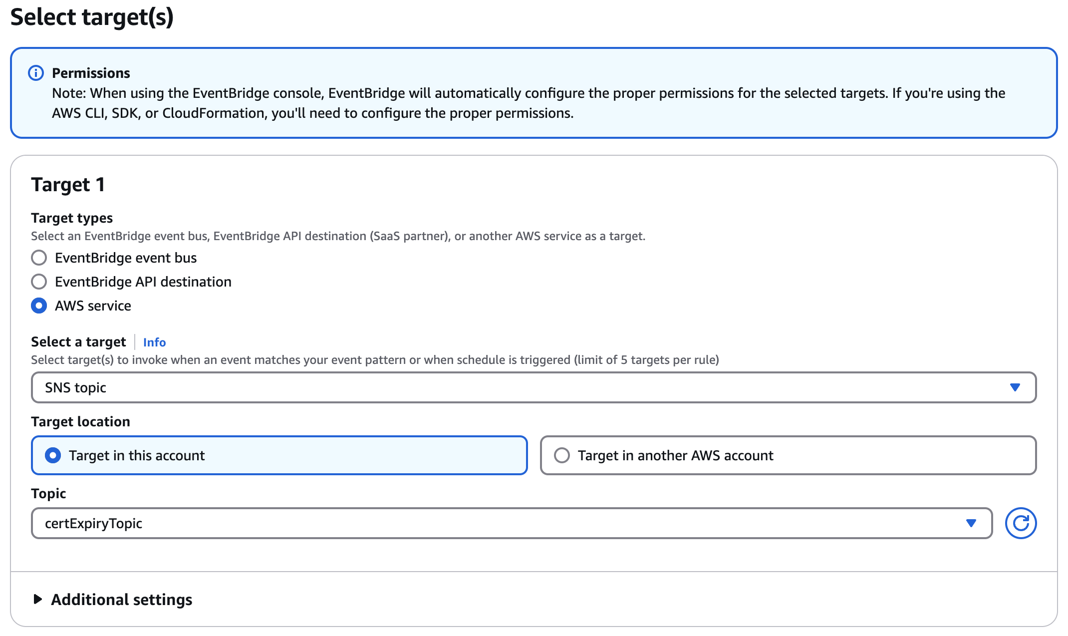 Eventbridge Target