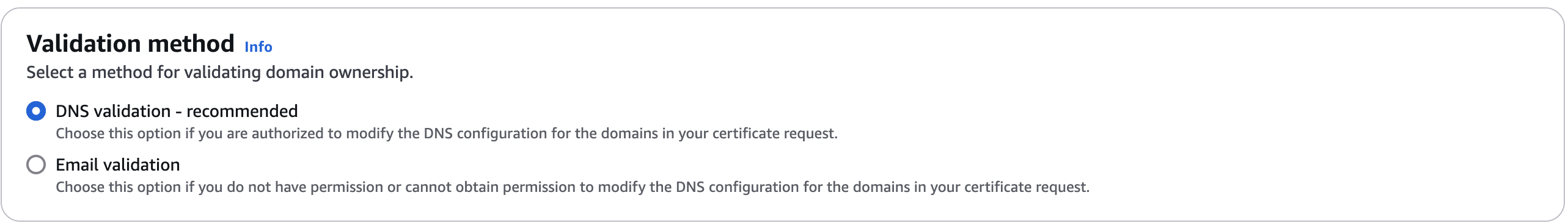 ACM Domain Validation