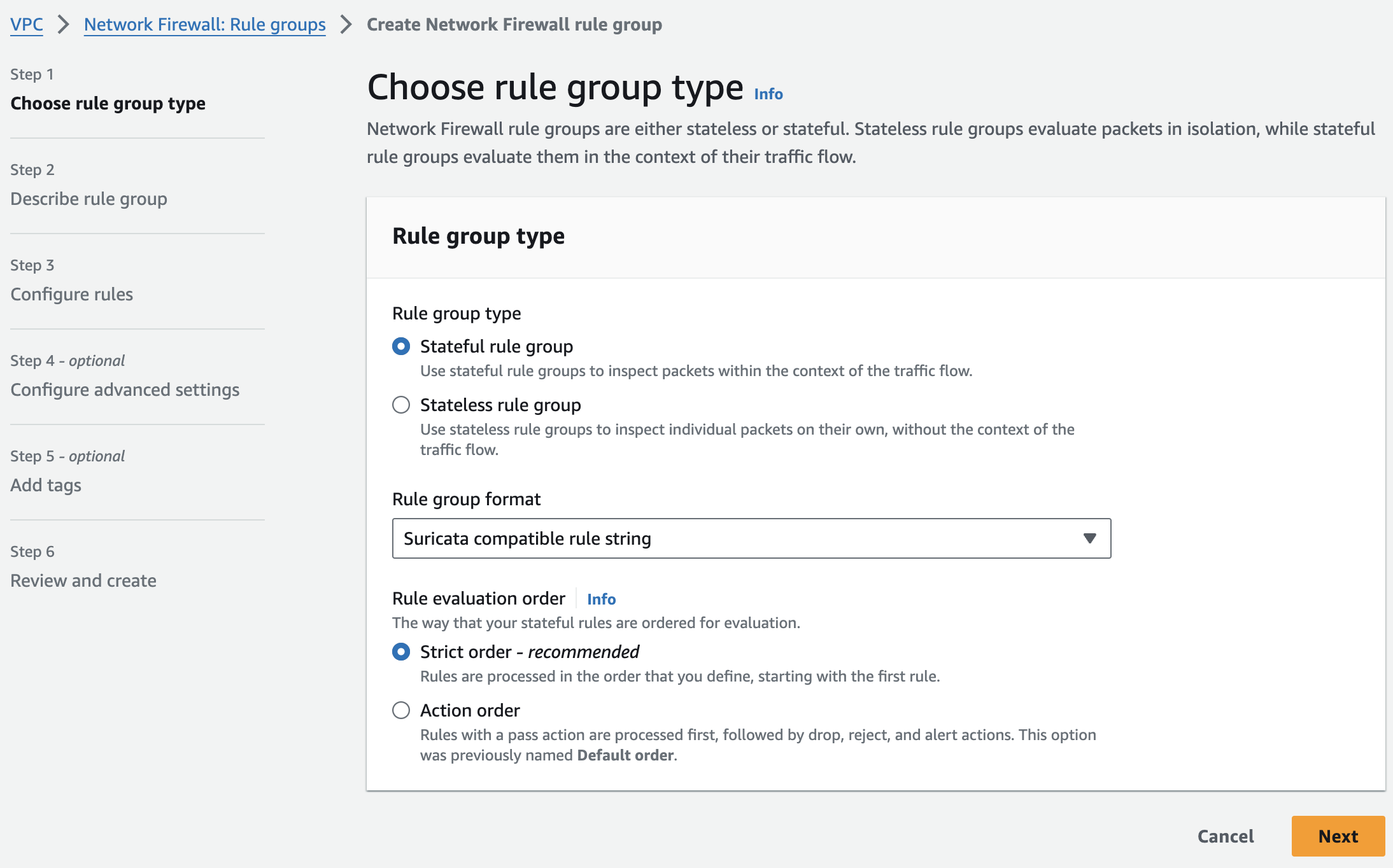 ANF Stateful Rule Group