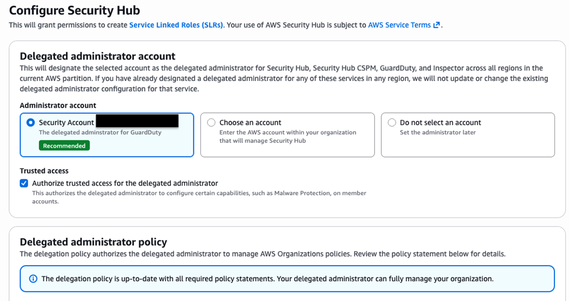 Delegation Policy Configuration